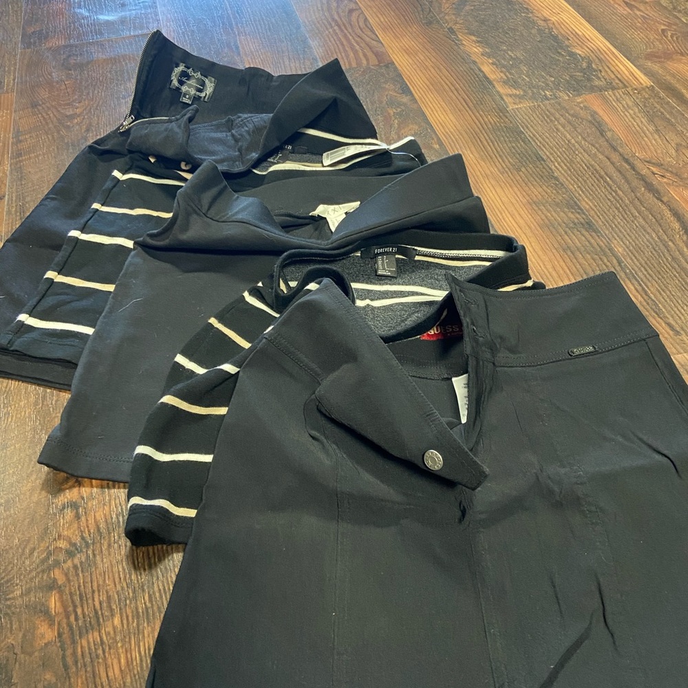 Juniors Black Skirts 5 Pack Size Small